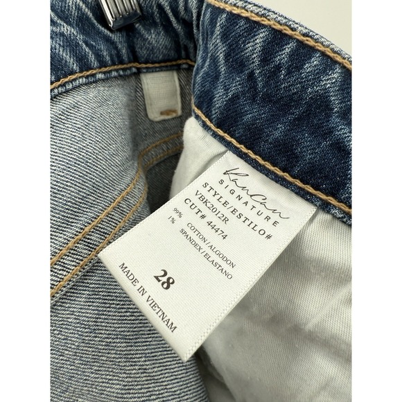 KanCan 90's Flare Jeans Distressed Womens Size 28 Ultra High Rise Button Fly - Picture 5 of 6